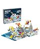 Azhari Build & Play 178pcs 6 in 1 Diy Take Apart Toys Vehicle Transportation Building Kids Flexible Screw Assembly Blocks Toy with 3 D Scene Puzzle Color Design May Vary