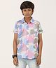 Zion Cotton Half Sleeves Abstract Printed Shirt - Multi Colour