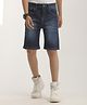 Zion Denim Mild Washed Shorts - Navy Blue
