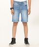 Zion Denim Washed Shorts - Blue