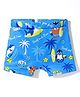 Babyhug Water Repellant Mid Thigh Swimming Trunk With Sea Theme - Blue