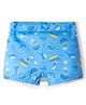 Babyhug Above Knee Length Water Repellant Swimming Trunk with Ocean Theme Print - Light Blue