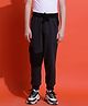 Lil Tomatoes Cotton Looper Solid Track Pants - Charcoal