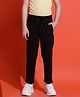 Lil Tomatoes Cotton Looper Solid Track Pants - Black