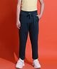 Lil Tomatoes Cotton Solid Looper Trackpant - Teal Blue