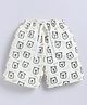 Little Ninja Cotton Bears Printed Shorts - Cream
