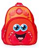 Faber Castell School Backpack with Crab Print Red - Height 11.8 Inches