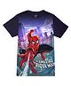 Wear Your Mind Marvel Featuring Half Sleeves Spiderman Printed Tee - Navy Blue