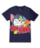 Wear Your Mind Cotton Blend Warner Bros Featuring Half Sleeves Tom & Jerry Character Printed Tee - Navy Blue