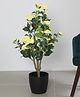 Arick Decor 3.1Ft Artificial Camellia Rose Flowers Plants with Pot Multicolor)