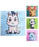 The Puzzl Co - Set of 4, Cute Animal Wooden Jigsaw Puzzles for Kids 2+ Years, Fun, Challenging and Educational Puzzle Game for Children, Ideal Gift for Toddlers