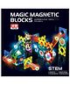 ADKD Light Magnetic Tiles Educational Building Blocks for Kids Magnetic Marble Run Toys for Kids - 49 Piece