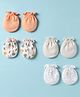 Ben Benny 100% Cotton Knit Mittens Pack of 4 - Multicolor