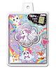 Hot Focus Diary with Lock and Keys Glow in the Dark  Theme with Unicorn Print - Multicolor