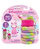 Hot Focus Tie Dye Butterfly Collapsible Water Bottle & Key Chain Pink - 500 ml