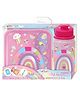 Hot Focus Rainbow Lunch Buddy Lunch Box With Water Bottle & Ice Pack - Pink