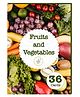 The Curious Bees - Fruits and Vegetables Flash Cards -  36 Laminated Cards for Kids