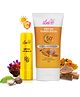 Iba Ubtan Lip Balm (4.5g) + Ubtan Sunscreen (50g) Combo | Non-Sticky | Lightweight | For UVA & UVB Protection