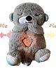 Urbane Chic Breathing Teddy Bear Plush Sound Machine Baby Gift with Music, Lights & Breathing Motion Infant Toys for Newborns, Soft Breathing Stitch Teddy -Color may vary - Height 21 cm