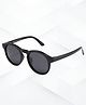 Zikku Solid Flexible Sunglasses With Detachable Band - Black