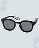 Zikku Solid Grip Detailed Sunglasses - Black