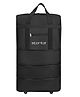 Storite 3 Layer Nylon Duffle Bags/Convertible Travel Luggage with Wheels/Waterproof Traveling Bag for Clothes/Foldable - Extendable Duffle Bag for Men and Women (Black)