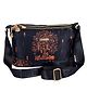 Storite PU Leather Sling Bag, Crossbody Bag with Multi-Compartment for Women and Girls With Adjustable Shoulder Strap (OrangeNavyblue, 28.5x18x11 cm)