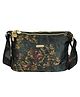 Storite PU Leather Sling Bag with floral Print, Crossbody Bag with Multi-Compartment for Women and Girls  (Bottle Green)