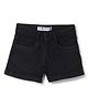 Tales & Stories Denim Solid Shorts - Black