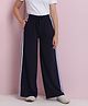 Lil Tomatoes Cotton Looper Solid Track Pants - Navy Blue