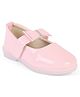 Chiu Solid Bow Applique Ballerinas - Light Pink