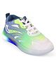 Chiu Fashion Text Designed Ombre LED Shoes - Green