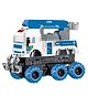 Azhari 6 Wheel Pull Friction Power Transformed Electric Safety Truck With Lights and Music Toy Set for Kids Pack of 1 Color May Vary