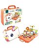 Azhari Unicorn Creative building blocks game set 232 Pieces with storage tools box diy kids screw assembly toy for kids-Pack of 1 Color May Vary