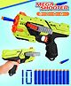 Fiddlerz Mega Shooter Soft Bullet Gun Toy for Kids Manual Loading Blaster with 10 Foam Darts Target Shooting Game Fun Outdoor Play Adventure Foam Dart Guns & Blasters for Boys and Girls (Green)