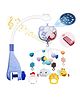 Fiddlerz Musical Rotating Baby Crib Mobile with Hanging Toys Soothing Melodies and Night Light Battery Operated Nursery Cot Bed Bell for Newborns and Infants (Purple)