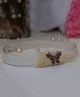 BABY Charm Fur & Butterfly Applique Detailed Headband - Cream