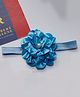 BABY Charm Pearl Embellished Floral Applique Detailed Headband - Blue