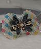 BABY Charm Stones Embellished Bow Applique Detailed Headband - Grey