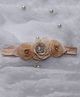 BABY Charm Stones Embellished Floral Applique Detailed Headband - Cream