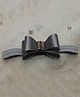 BABY Charm Bow Applique Detailed Stones Embellished Headband - Grey