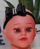 BABY Charm Bow Applique Detailed Stones Embellished Headband - Black