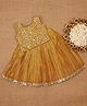 Li&Li BOUTIQUE Sleeveless Sequins Embellished  Lehenga Choli Set - Golden Yellow