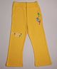 Totle Cotton Problems What Text Printed Pant - Yellow