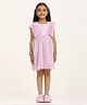 Zion Sleeveless Frill Detailed Foil Printed Dress - Lavender