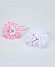 Tia Hair Accessories Set Of 2 Baby Cat Designed Hair Bands - Pink & White