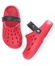 Skechers Clogs With Backstrap Closure Solid Color- Red