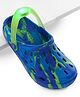 Skechers Clogs With Backstrap - Blue & Lime