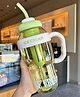 Ji and Ja Ice Cream Heavy Quality Tumbler with Straw and Attractive Handle, Water Bottle Sipper, Juice and Smoothies, BPA Free & Leak-Proof-500 ml