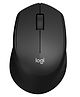 Logitech M331 Silent Plus Wireless Mouse, 2.4GHz with USB Nano Receiver, 1000 DPI Optical Tracking, 3 Buttons, 24 Month Life Battery, PC/Mac/Laptop - Black